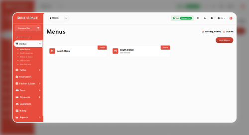 Effortless Menu & Add-On Management